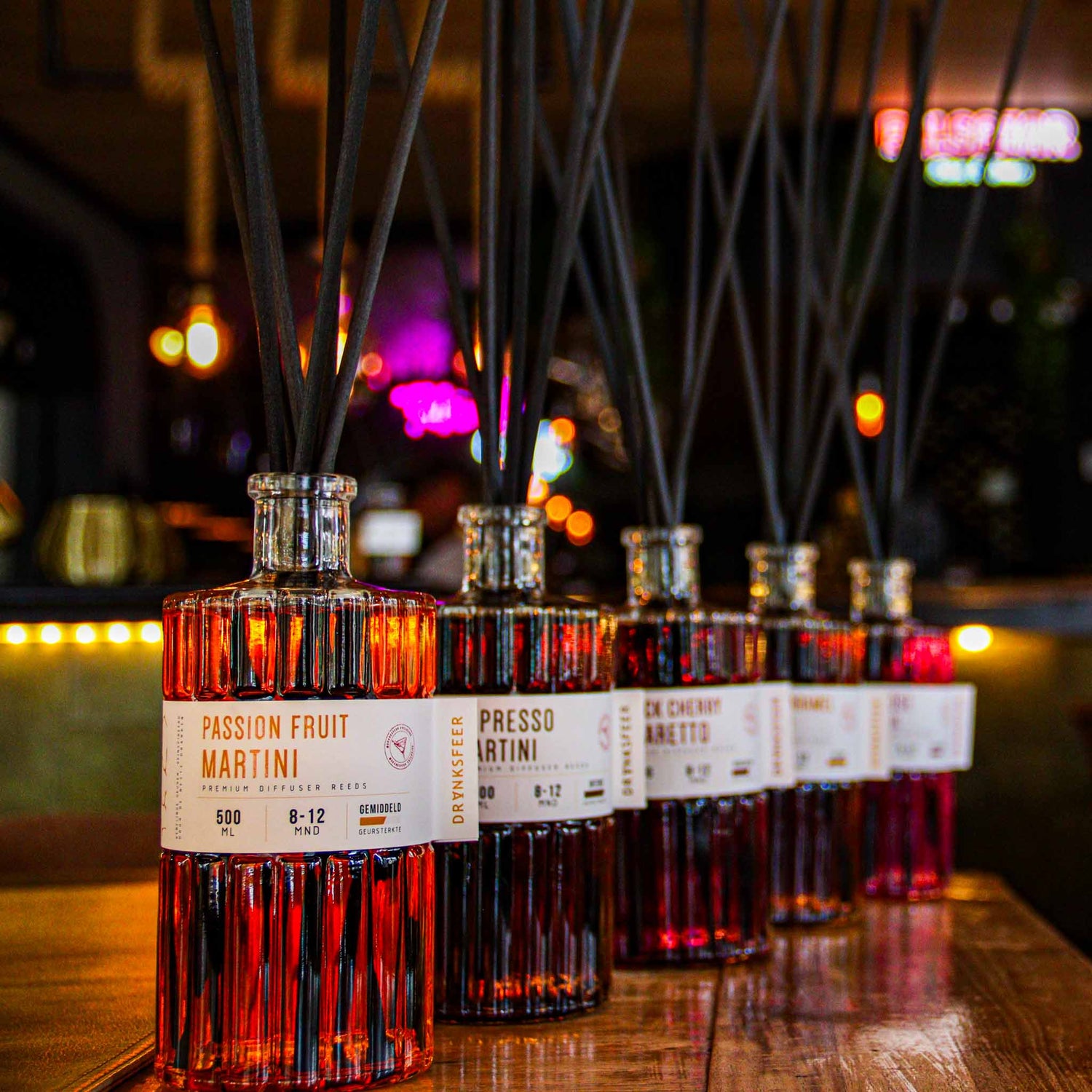 The Rose Cocktail geurstokjes – luxe bloemige diffuser met roos, aardbei en prosecco geur