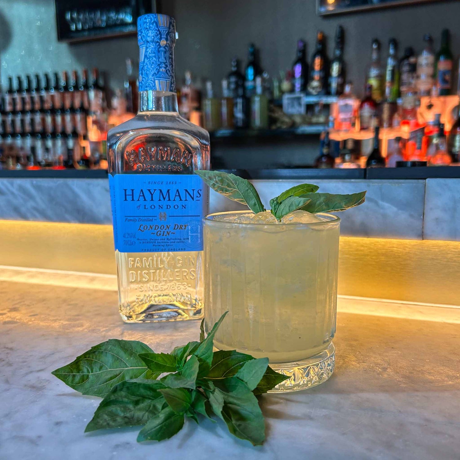 Gin Basil Smash recept met verse basilicum, gin en limoensap. Een verfrissende en kruidige cocktail, perfect voor zomerse dagen. Cocktail Hotspots